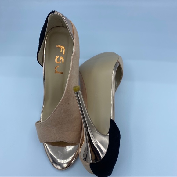 FSJ Women Sexy Peep Toe Cutout Pumps Sandals D'Ors - Picture 10 of 12